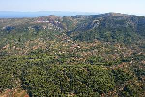 Pitve, letecký pohled