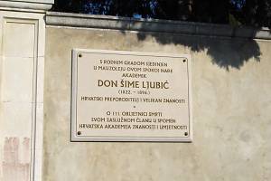 Pamětní deska Šime Ljubiće